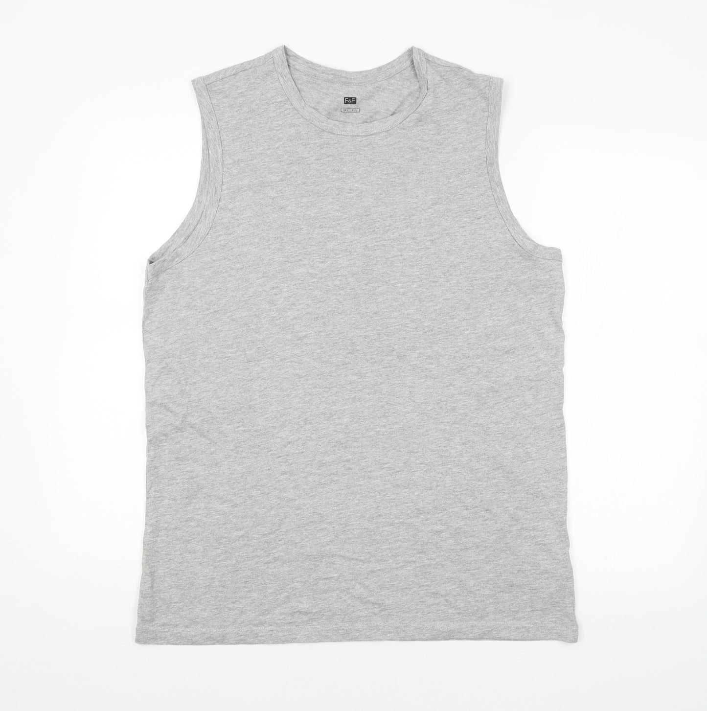 F&F Mens Grey   Basic Tank Size L