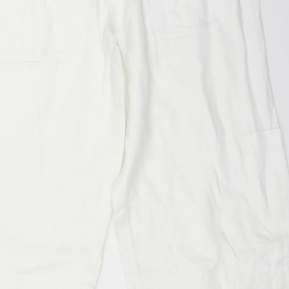 Primark Womens White   Trousers  Size 12 L30 in