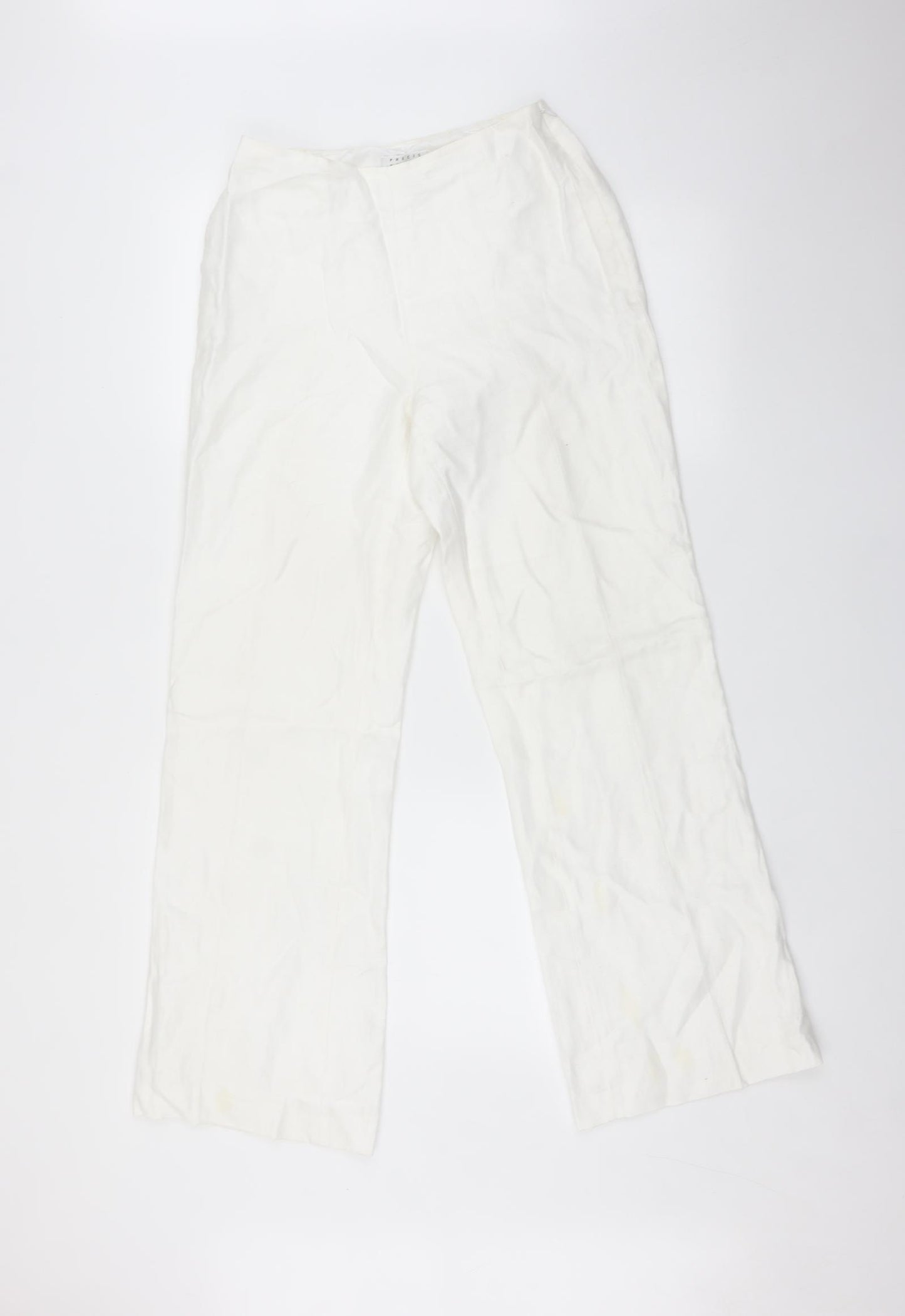 Precis Womens White   Trousers  Size 8 L30 in