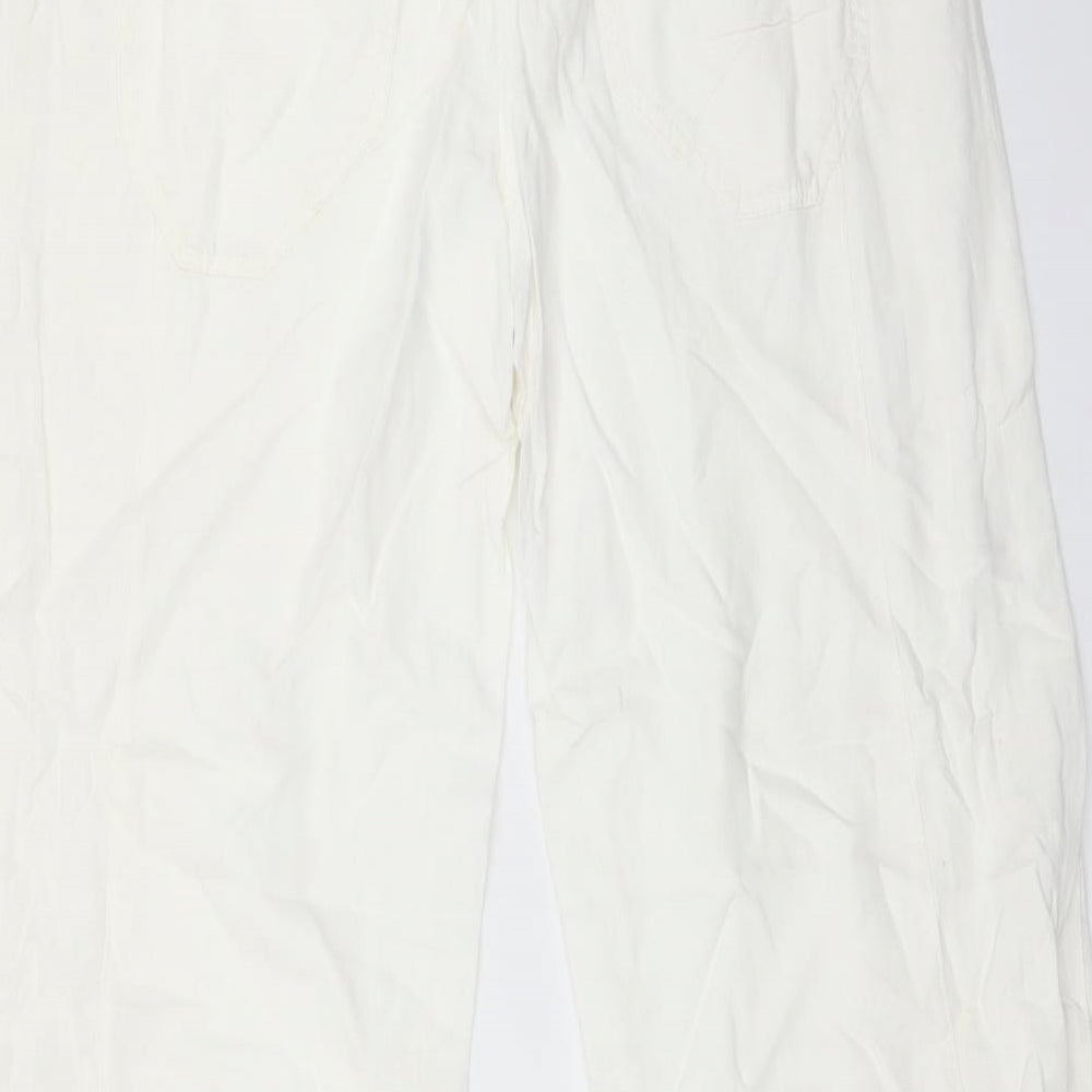 NEXT Womens White   Trousers  Size 12 L30 in