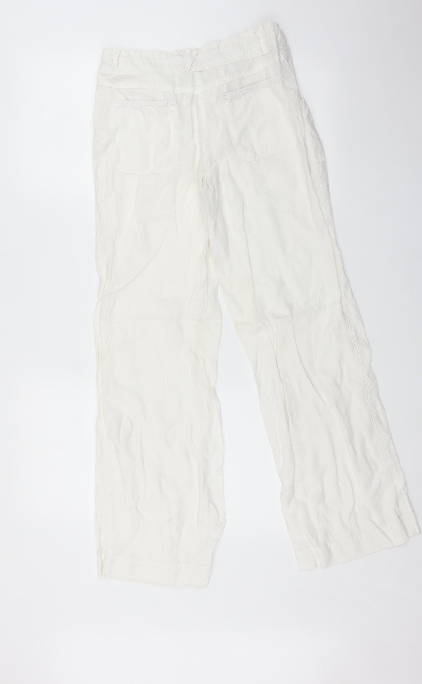 Primark Womens White   Trousers  Size 8 L30 in