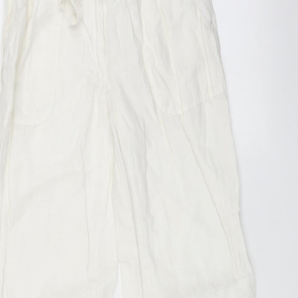 Primark Womens White   Trousers  Size 8 L30 in