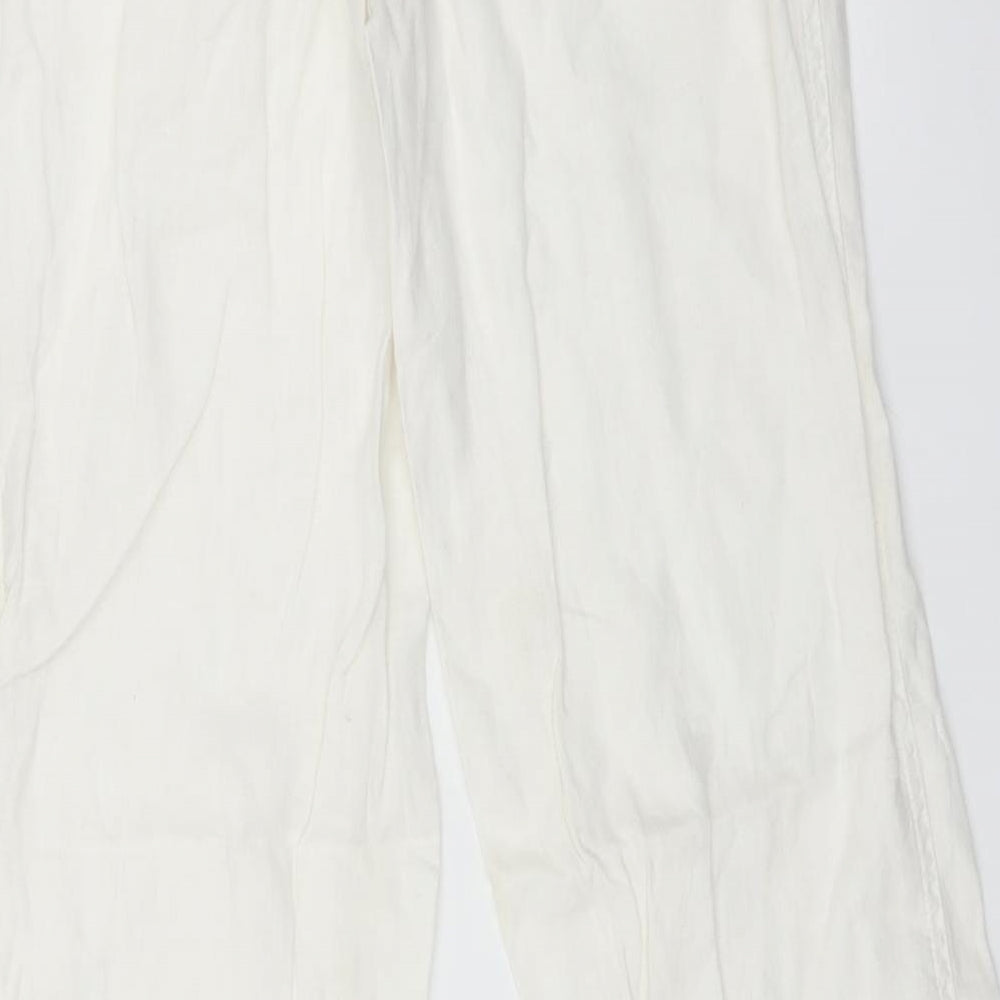 Primark Womens White   Trousers  Size 8 L30 in