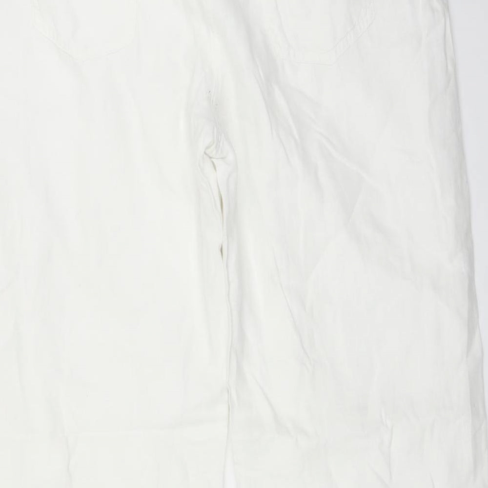 Per Una Womens White   Trousers  Size 14 L30 in