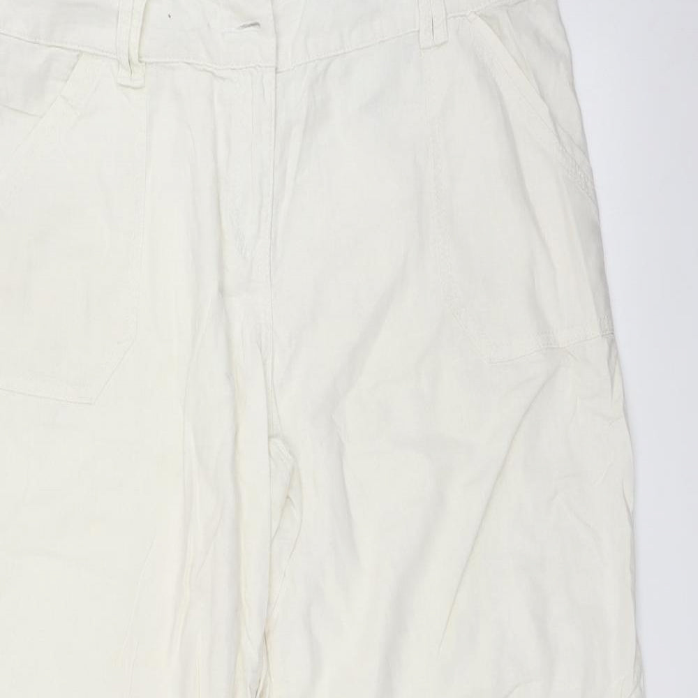 NEXT Womens White   Trousers  Size 16 L29 in
