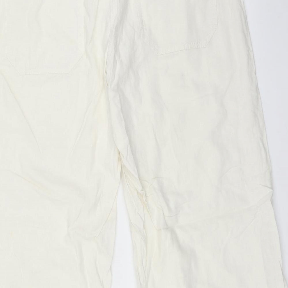 NEXT Womens White   Trousers  Size 16 L29 in