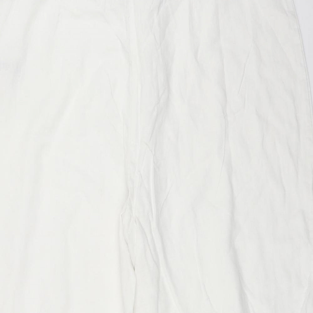 BHS Womens White   Trousers  Size 22 L28 in