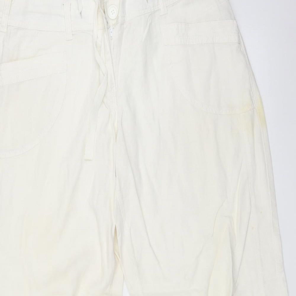 NEXT Womens White   Trousers  Size 16 L30 in