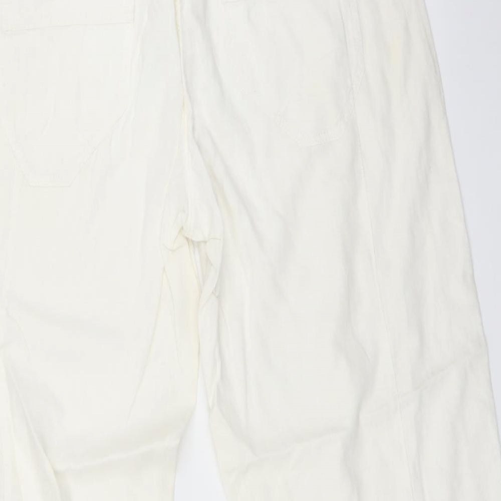 NEXT Womens White   Trousers  Size 16 L30 in