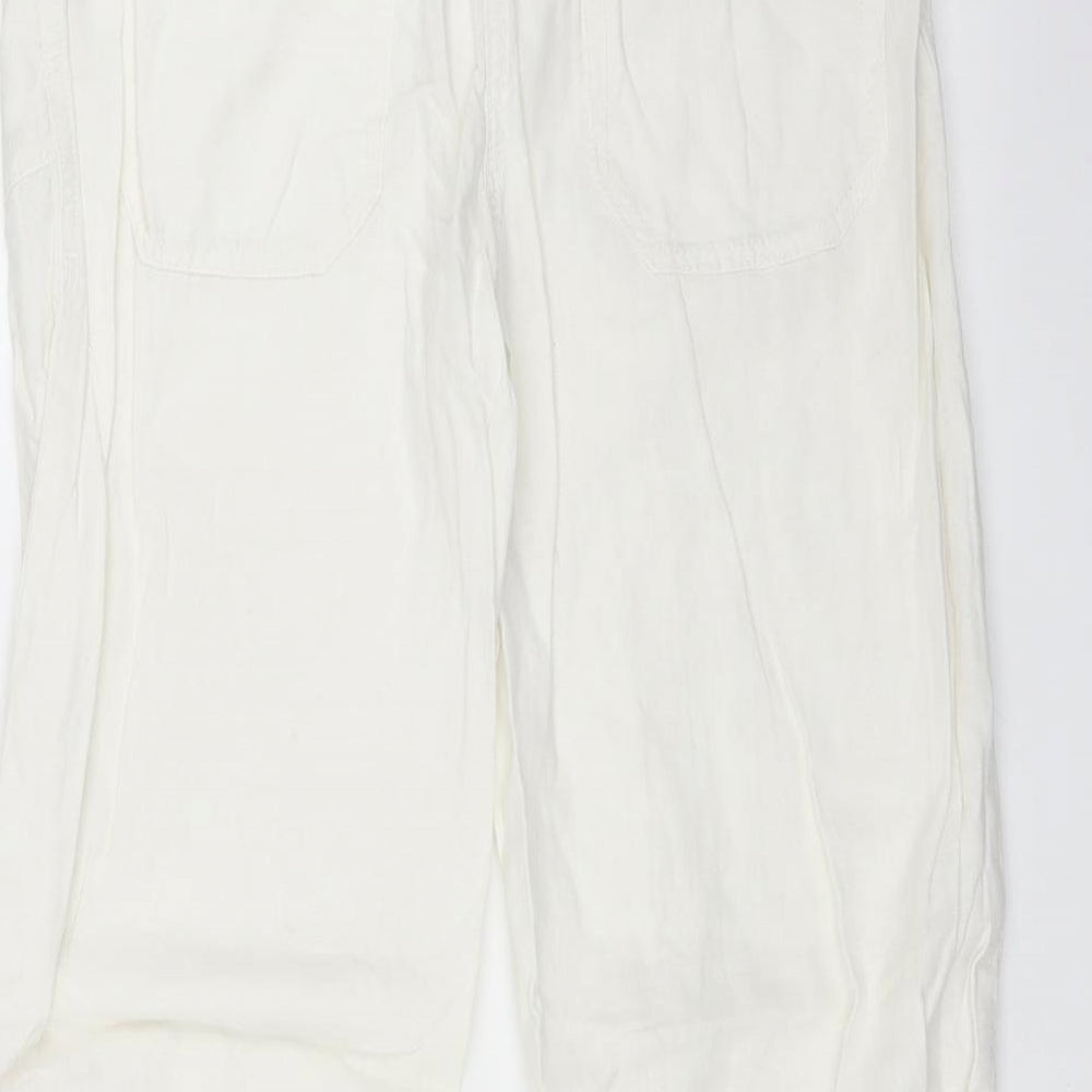 NEXT Womens White   Trousers  Size 10 L30 in