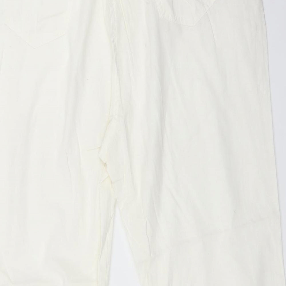 Magi waistline Womens White   Trousers  Size 18 L28 in