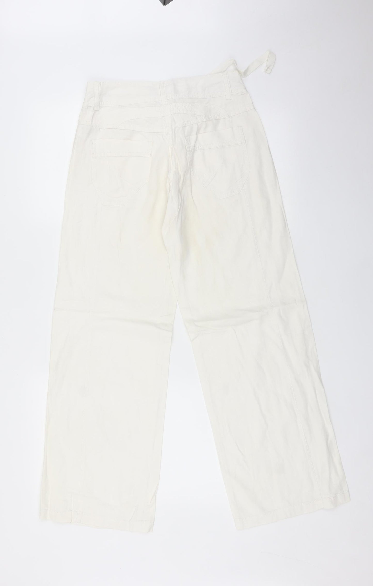NEXT Womens White   Trousers  Size 6 L30 in