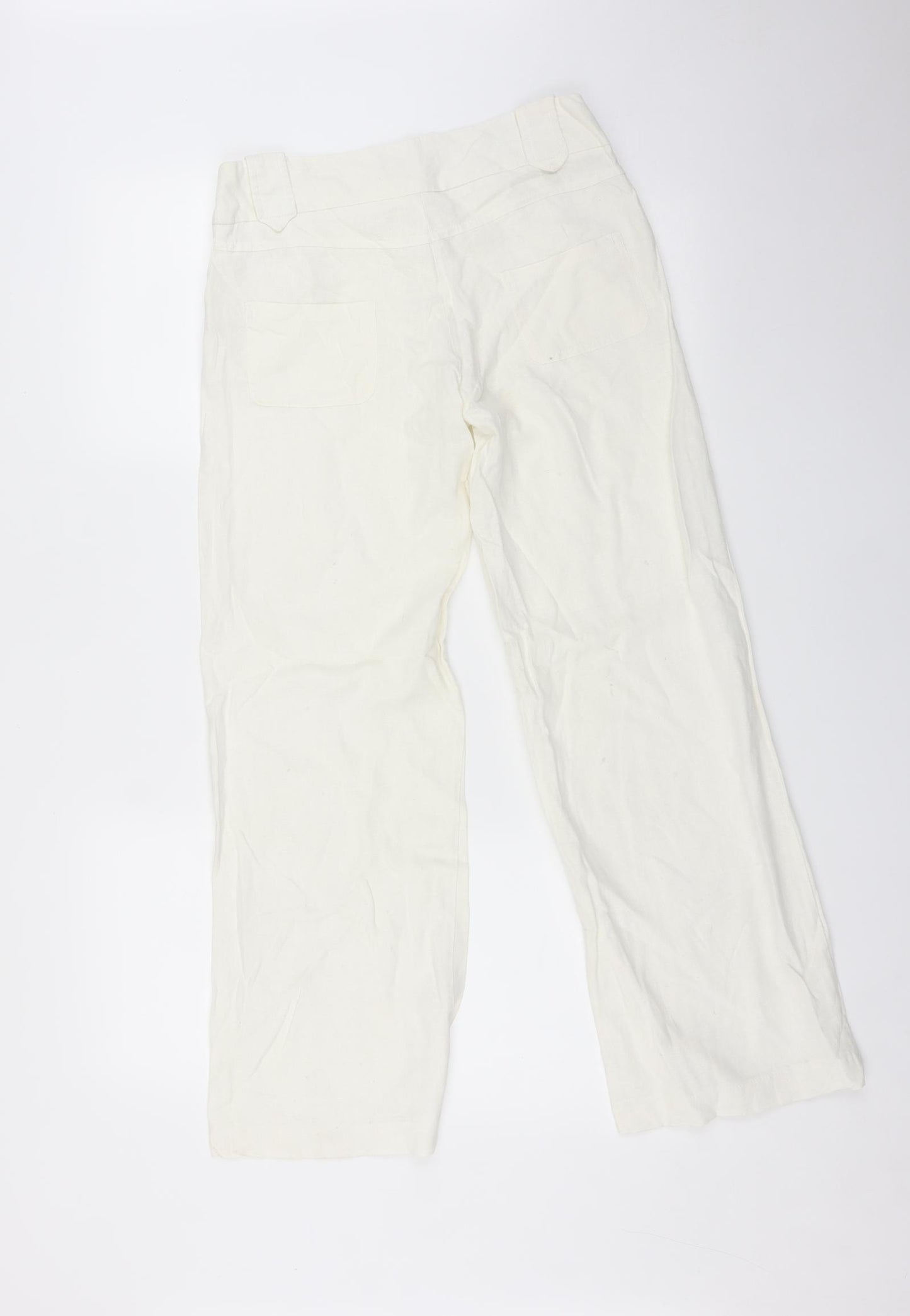 Kurt Muller Womens White   Trousers  Size 10 L29 in
