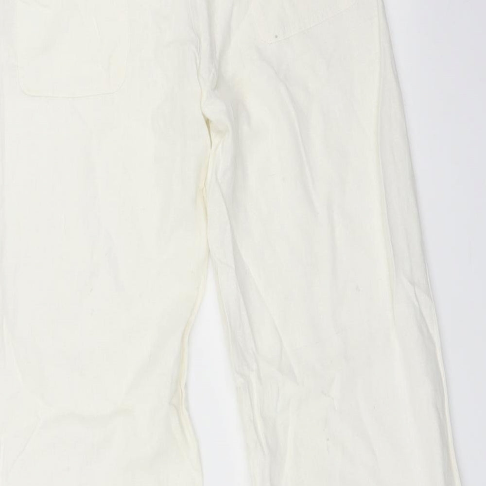 Kurt Muller Womens White   Trousers  Size 10 L29 in