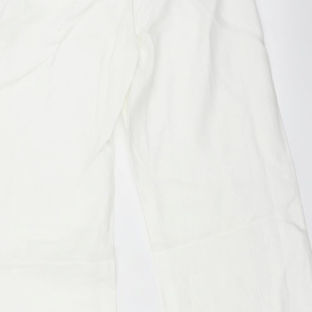 Monsoon Womens White   Trousers  Size 10 L30 in