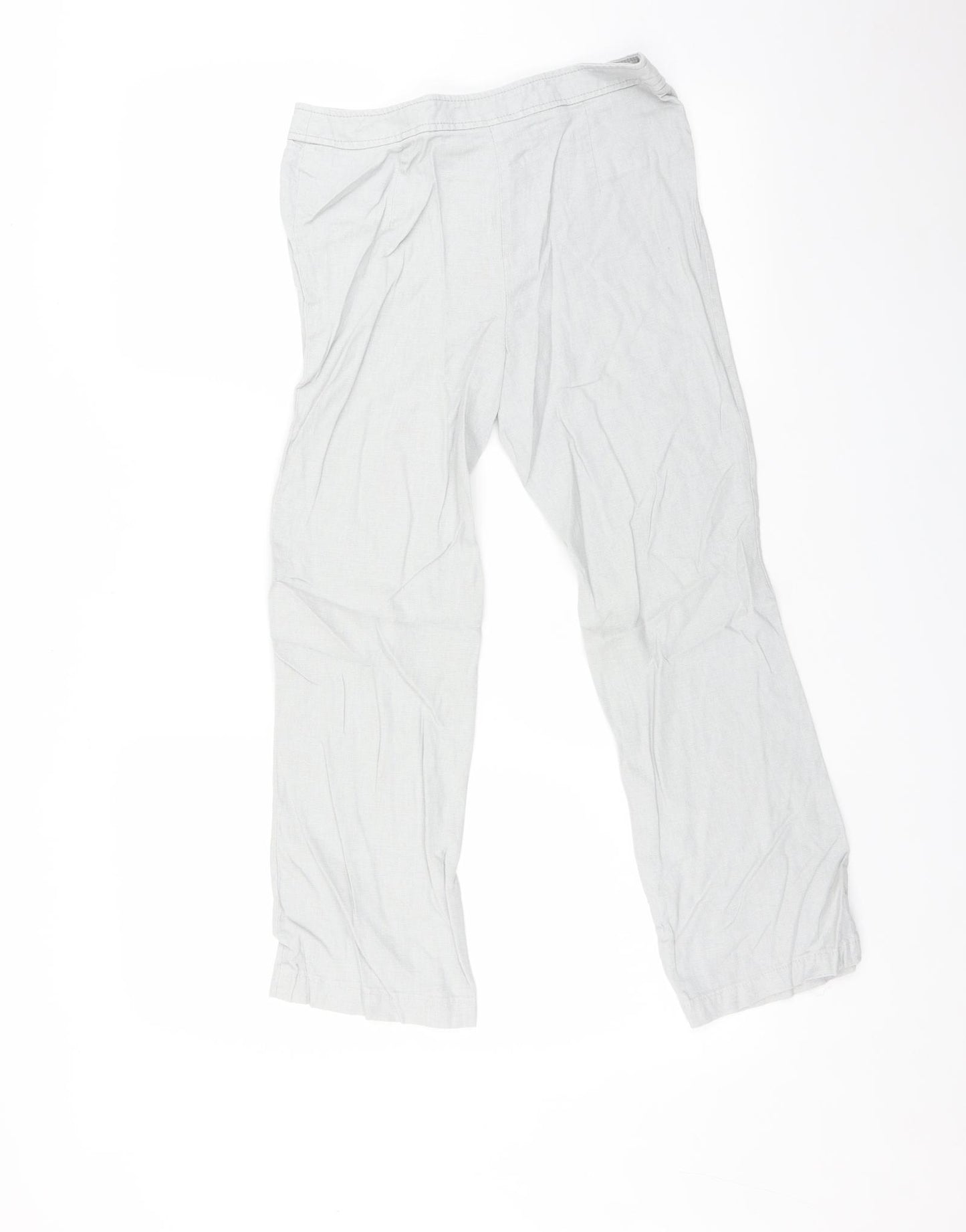 Marks and Spencer Womens Grey   Trousers  Size 8 L23 in