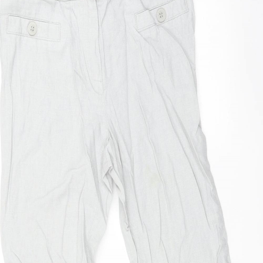 Marks and Spencer Womens Grey   Trousers  Size 8 L23 in