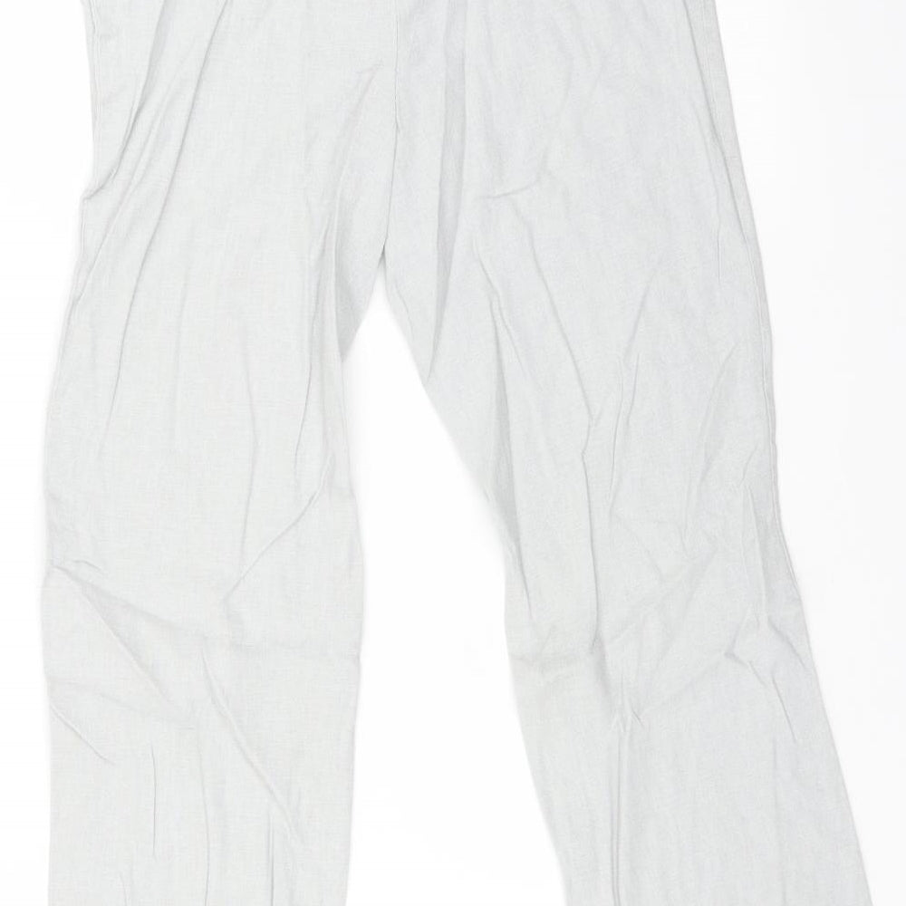 Marks and Spencer Womens Grey   Trousers  Size 8 L23 in