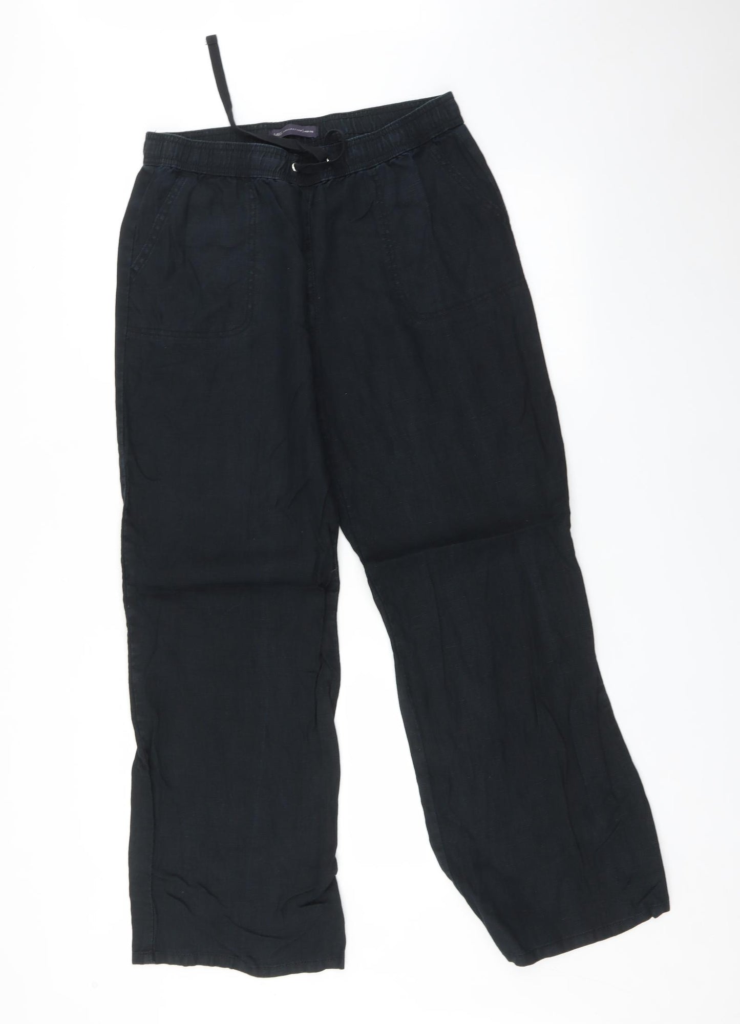 Marks and Spencer Womens Black   Trousers  Size 12 L30 in