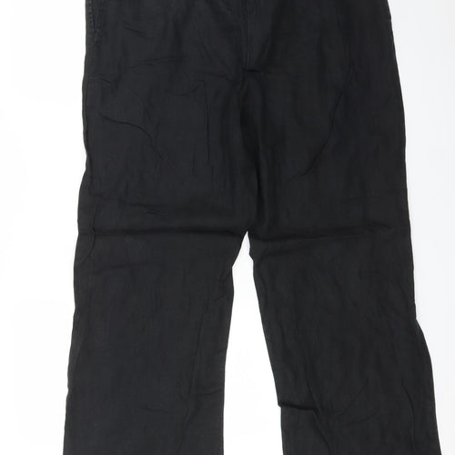 Earth Womens Black   Trousers  Size 16 L30 in