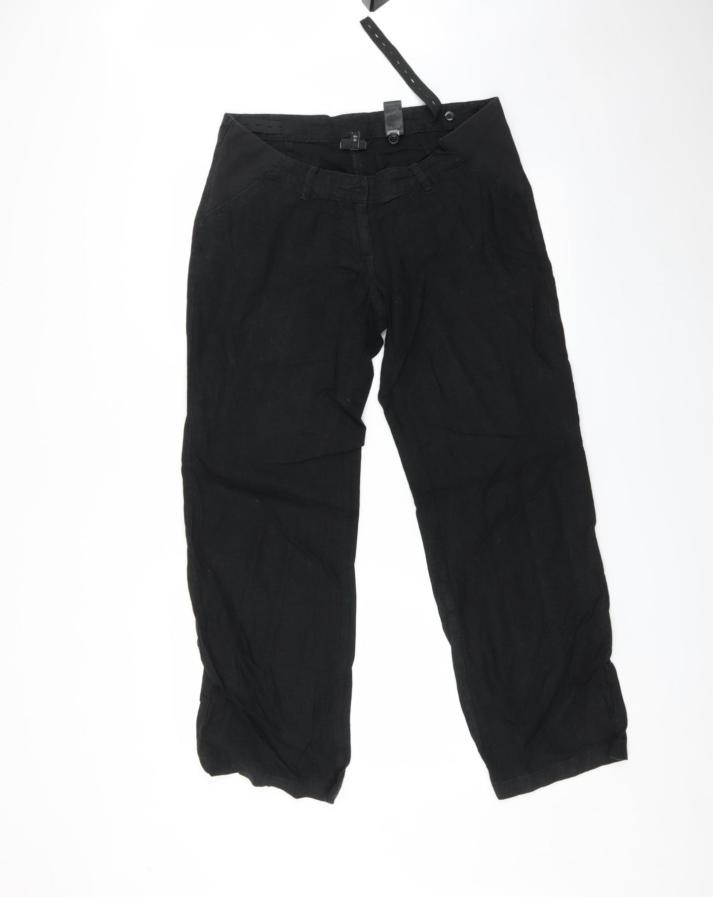 NEXT Womens Black   Trousers  Size 8 L31 in