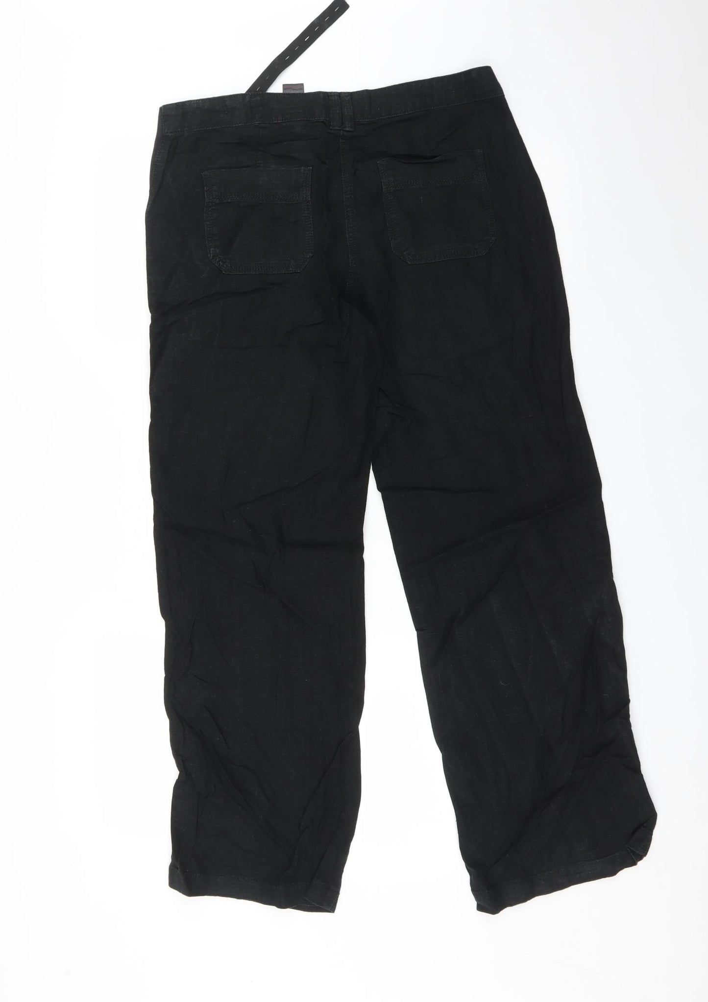 NEXT Womens Black   Trousers  Size 8 L31 in