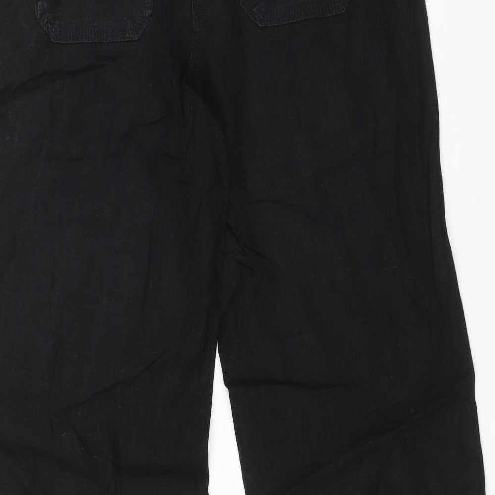 NEXT Womens Black   Trousers  Size 8 L31 in