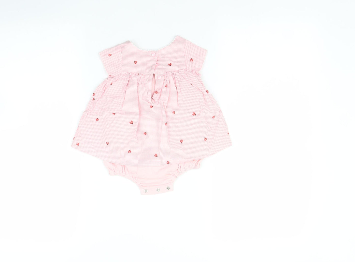Jophn lewis Baby Pink   Fit & Flare  Size 0-3 Months  - lady bird print