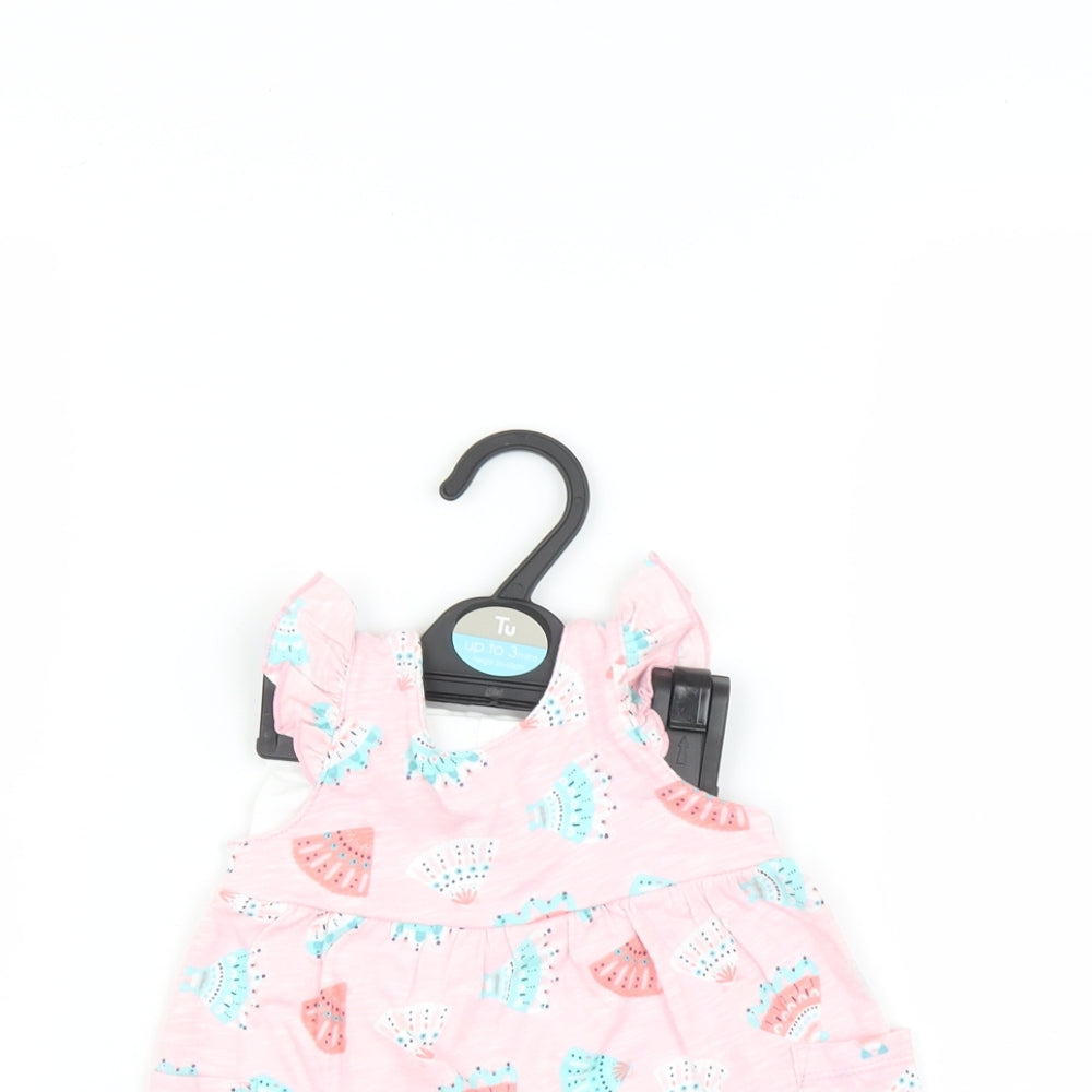 TU Baby Pink   Fit & Flare  Size 0-3 Months