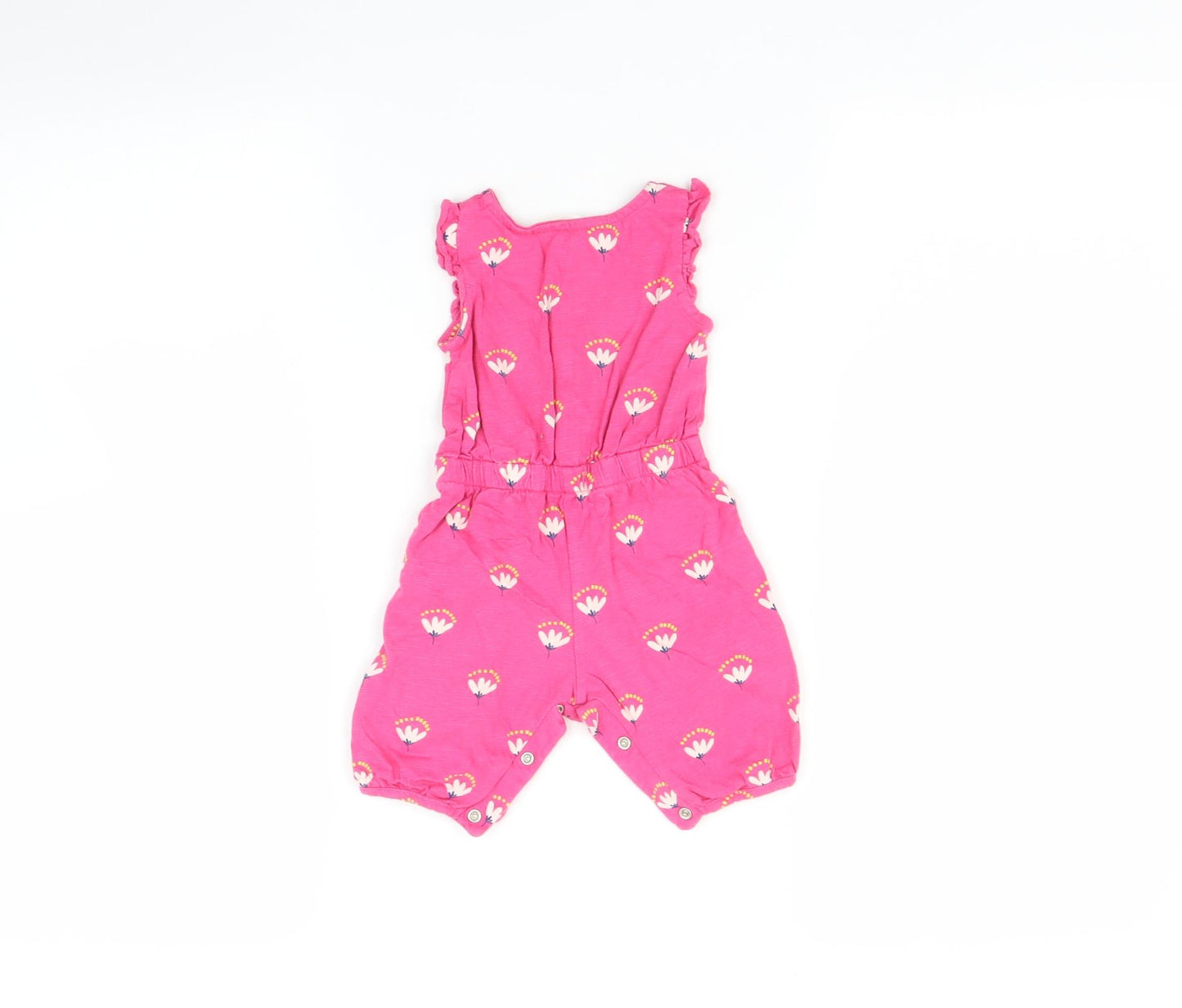 John Lewis Baby Pink Flecked  Romper One-Piece Size 0-3 Months