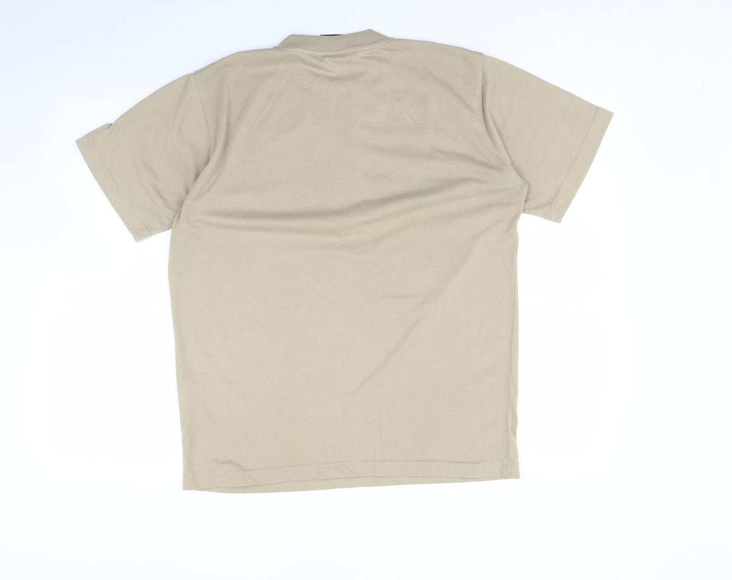 Maui and Sons Mens Beige    T-Shirt Size M  - Maui and sons