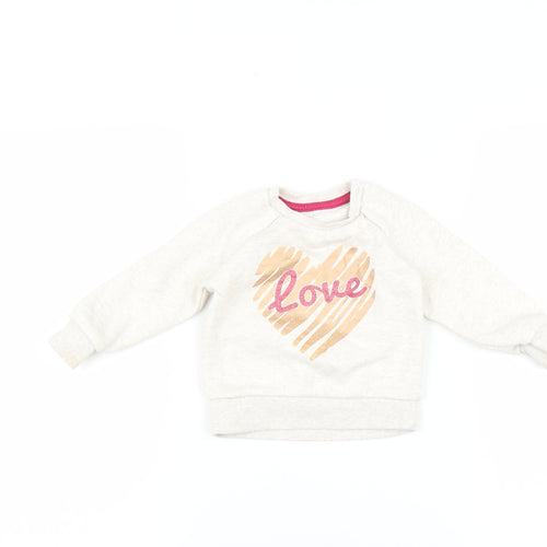 Primark Baby Beige   Pullover Jumper Size 9-12 Months  - Love