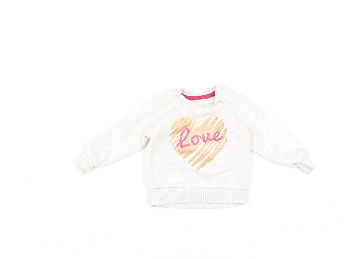 Primark Baby Beige   Pullover Jumper Size 9-12 Months  - Love