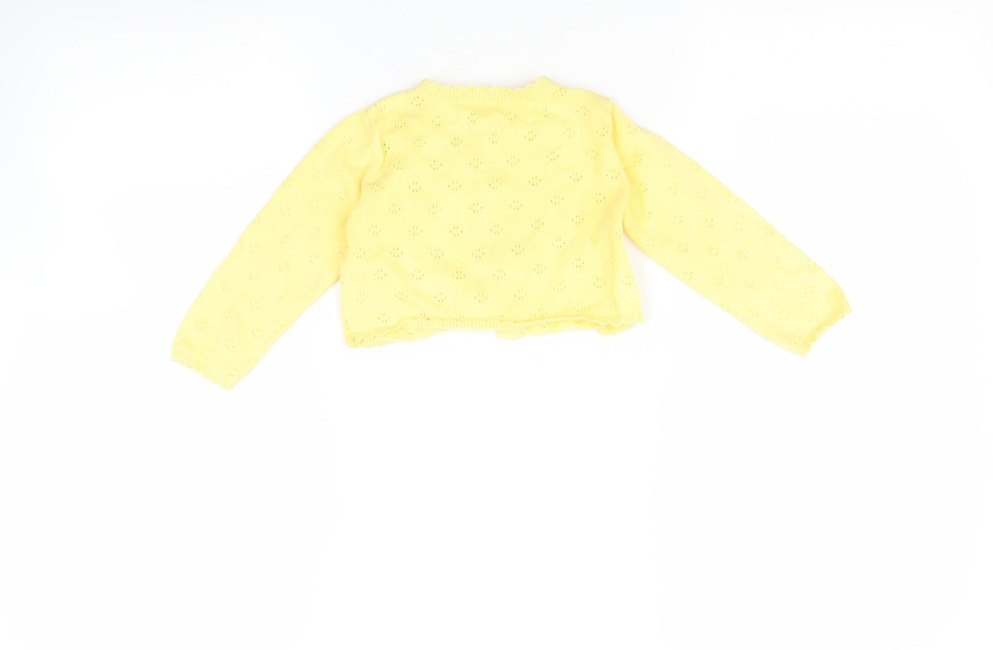 TU Baby Yellow   Cardigan Jumper Size 9-12 Months