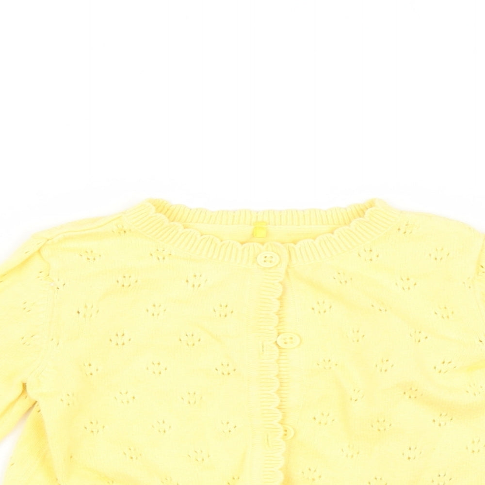 TU Baby Yellow   Cardigan Jumper Size 9-12 Months