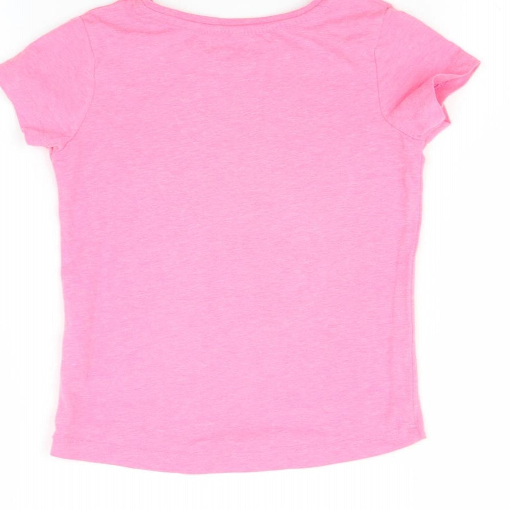 Primark Girls Pink   Basic T-Shirt Size 4-5 Years