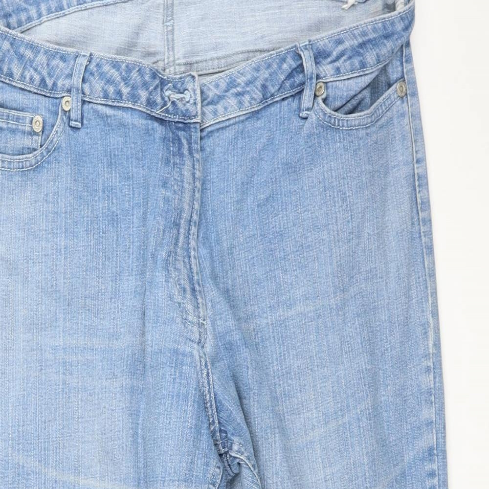 BHS Womens Blue   Cropped Jeans Size 18 L25 in
