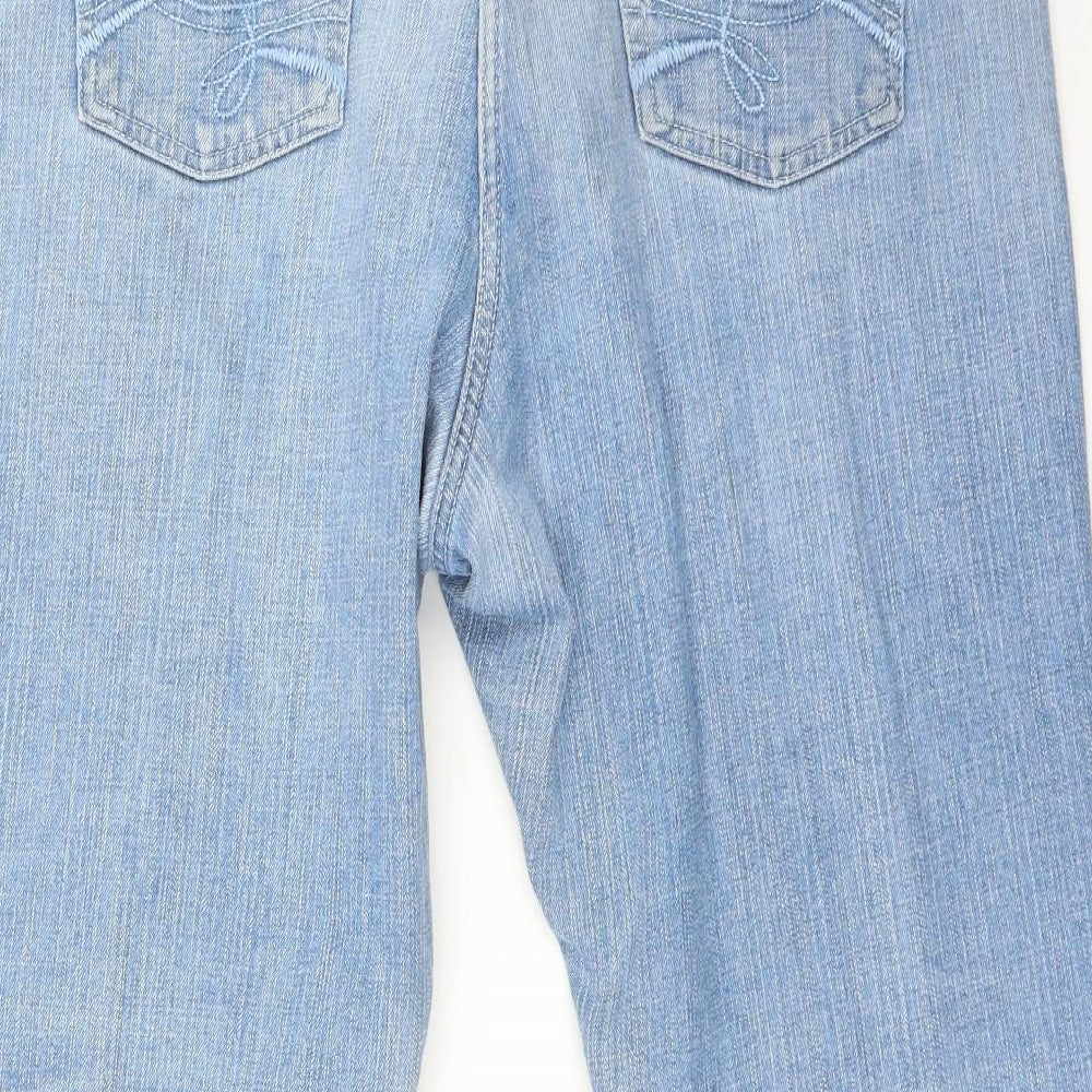 BHS Womens Blue   Cropped Jeans Size 18 L25 in
