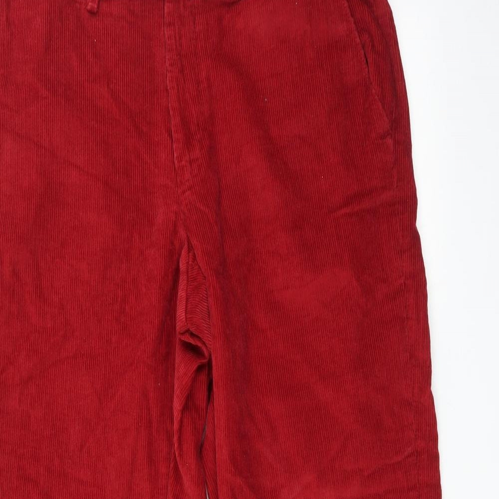 Marks and Spencer Mens Red   Trousers  Size 36 L31 in