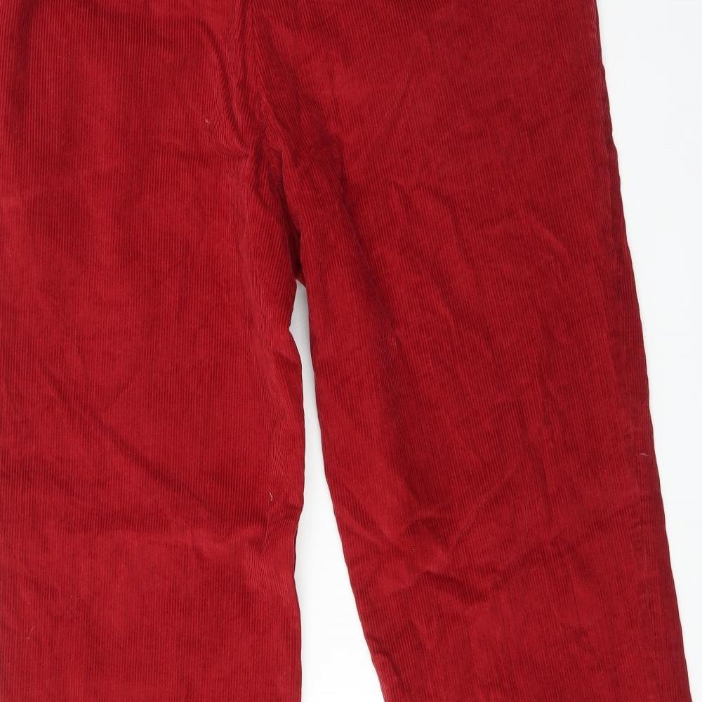 Marks and Spencer Mens Red   Trousers  Size 36 L31 in
