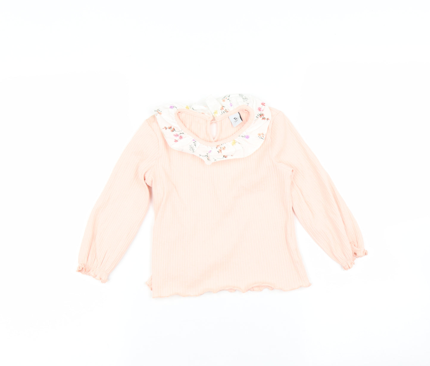 TU Girls Pink   Basic T-Shirt Size 4-5 Years