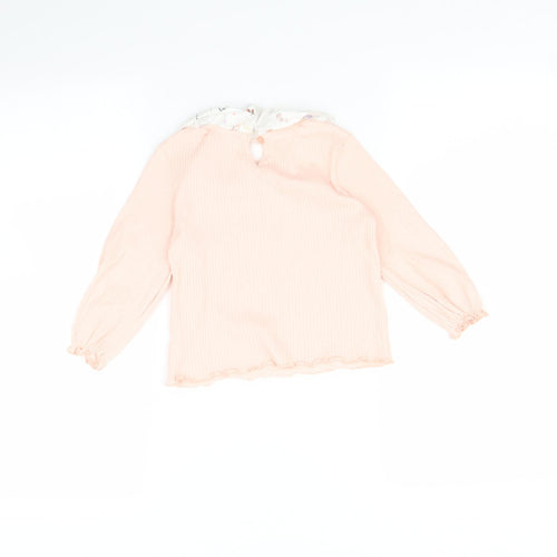 TU Girls Pink   Basic T-Shirt Size 4-5 Years