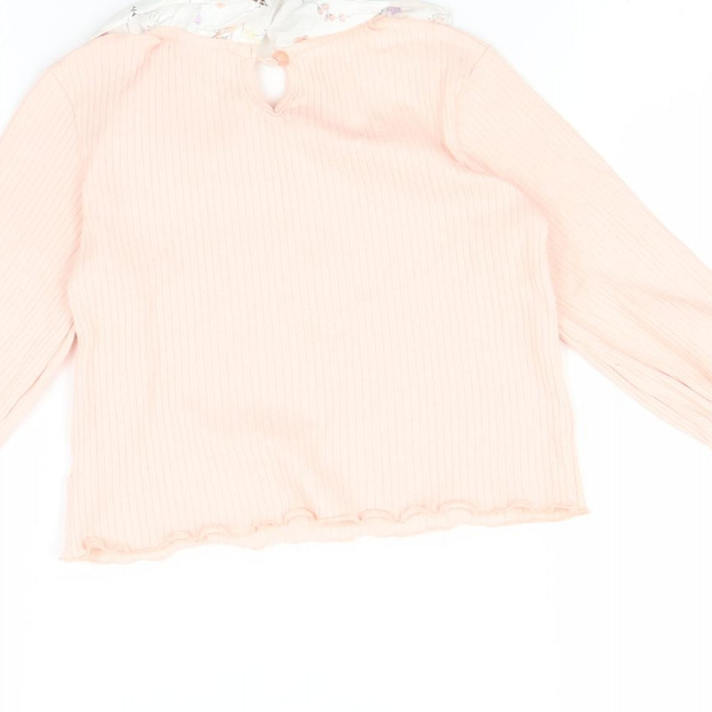 TU Girls Pink   Basic T-Shirt Size 4-5 Years
