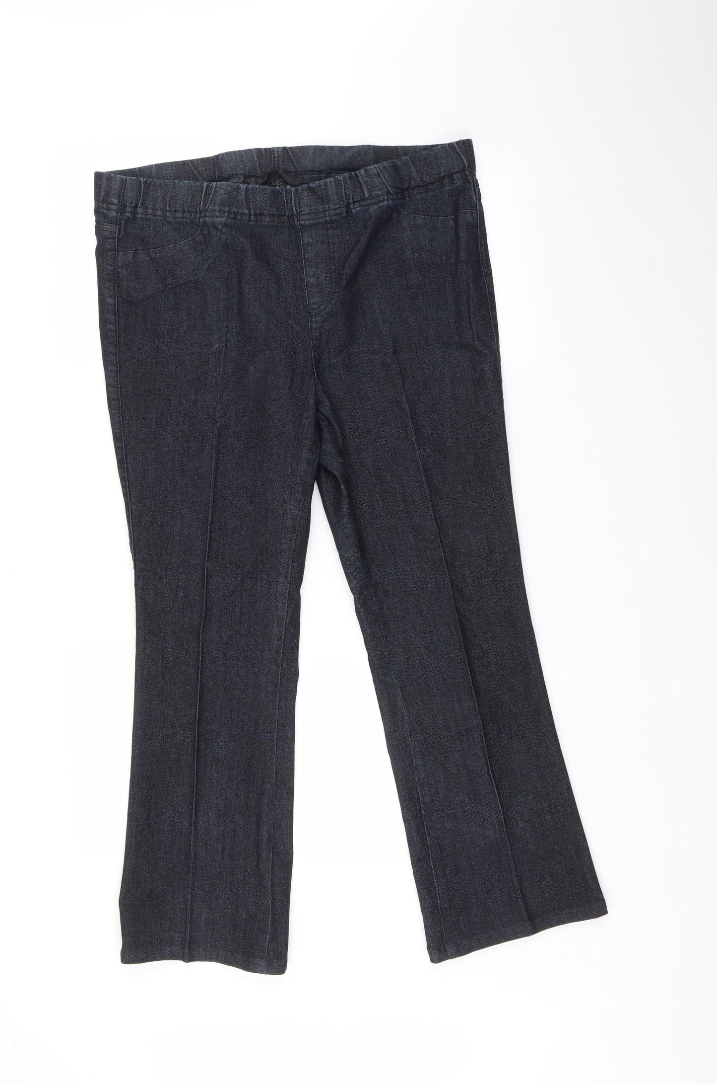 Preworn Womens Blue   Flared Jeans Size 16 L27 in