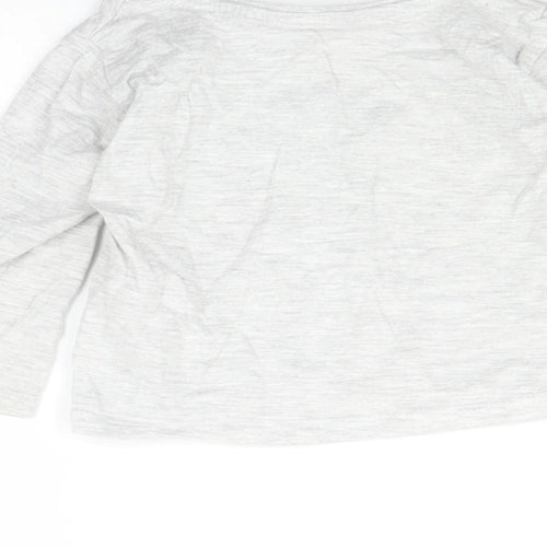 Primark Baby Grey   Basic T-Shirt Size 9-12 Months  - Butterfly