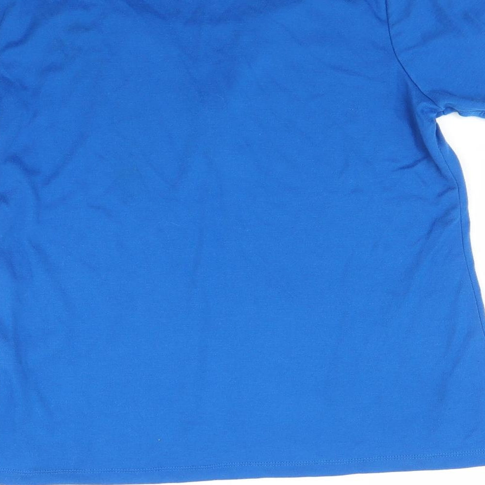 Ella J Womens Blue   Basic T-Shirt Size M