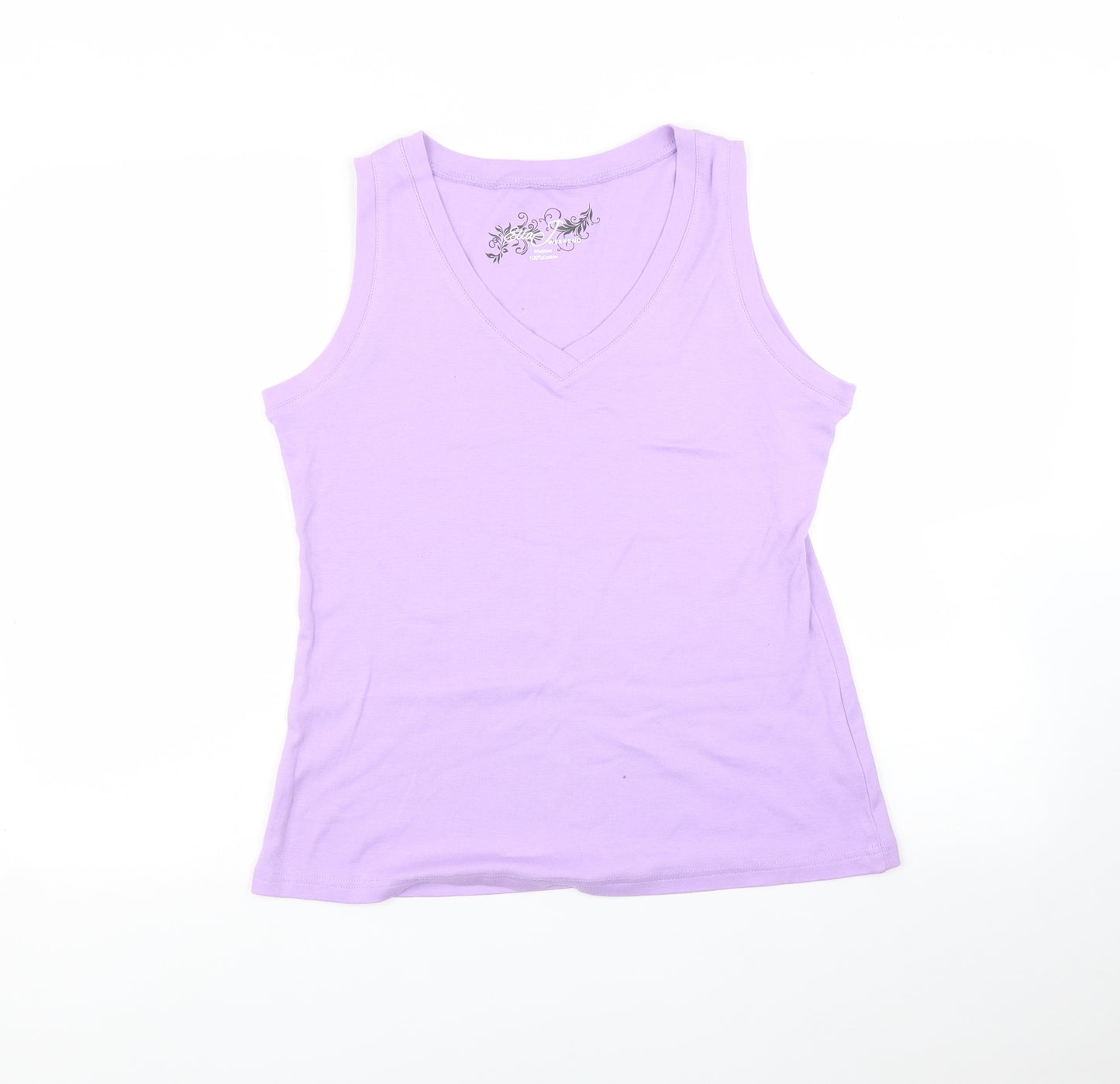 Ella j Womens Purple   Basic T-Shirt Size M