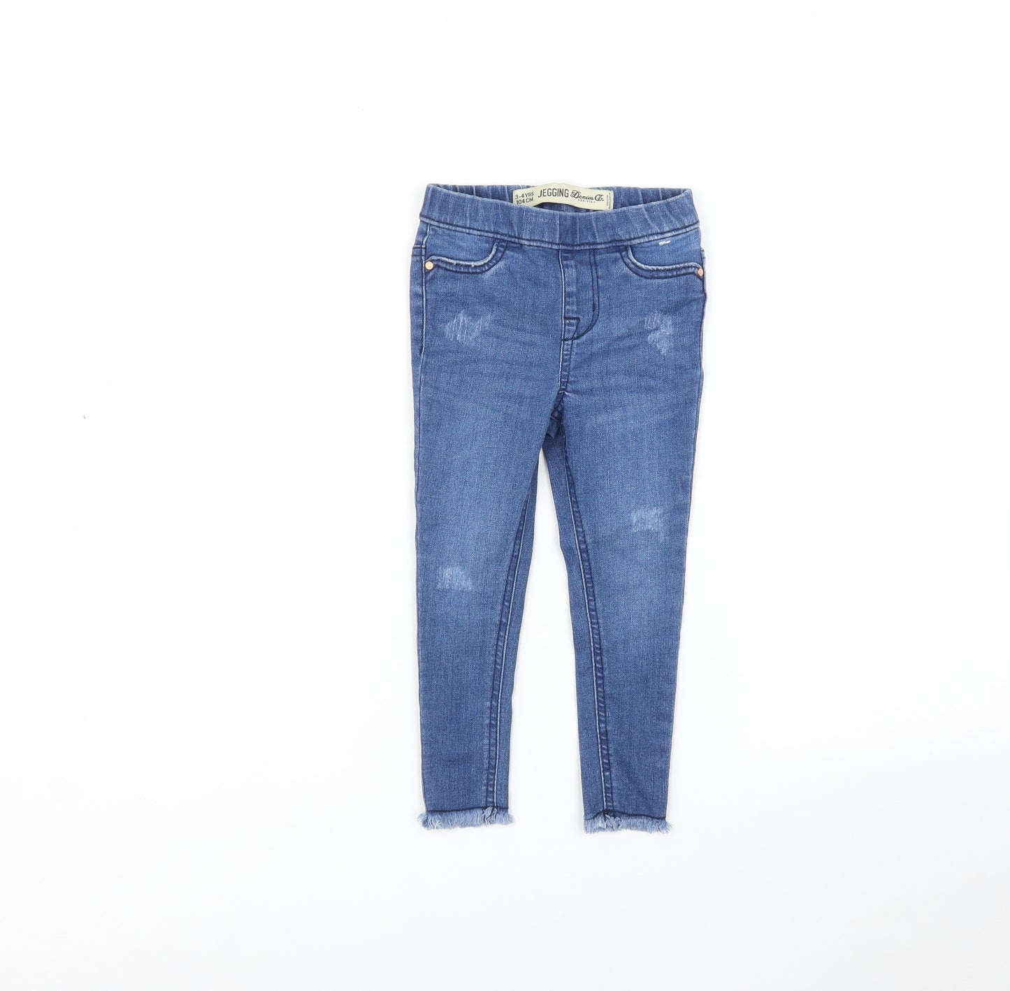 Primark Girls Blue   Jegging Trousers Size 3-4 Years