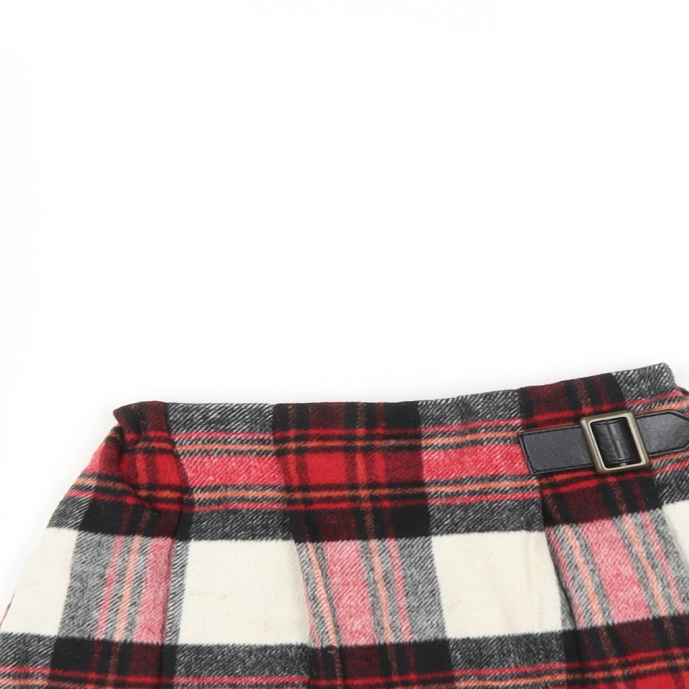 NEXT Girls Multicoloured Check  Mini Skirt Size 3 Years