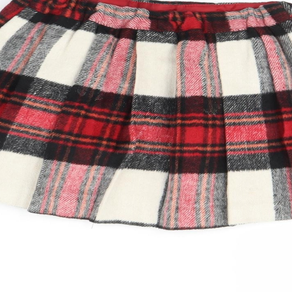 NEXT Girls Multicoloured Check  Mini Skirt Size 3 Years